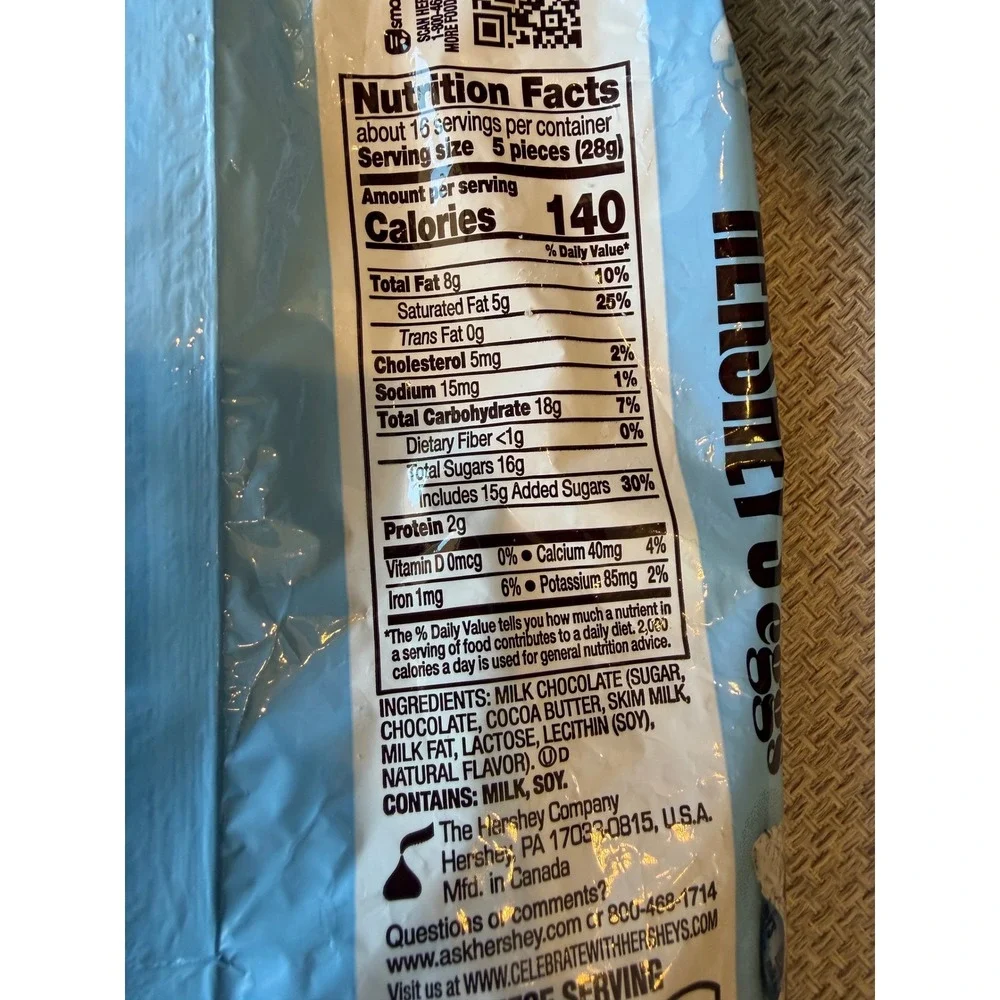 Hershey's Milk Chocolate Eggs 16 oz Bag Foil Wrapped Candy Easter 2/27 Treats